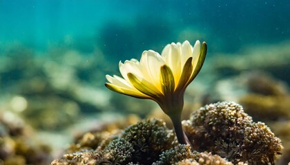 underwater beauty fantasy glowing flowers