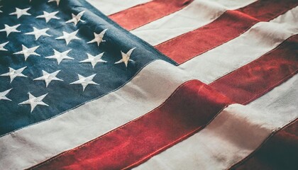 close up american flag background