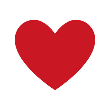 Heart Shape Logo Symbol for Valentine's Day or Wedding Day. Love Symbol. Vector Illustration. 