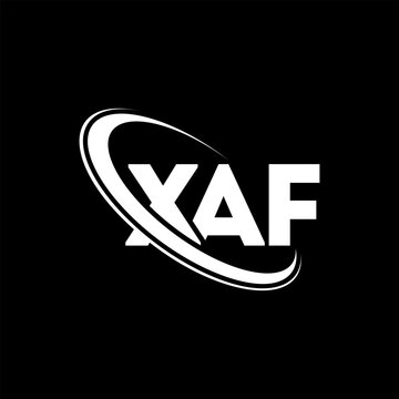 XAF logo. XAF letter. XAF letter logo design. Intitials XAF logo linked with circle and uppercase monogram logo. XAF typography for technology, business and real estate brand.