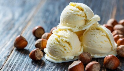 hazelnuts ice cream