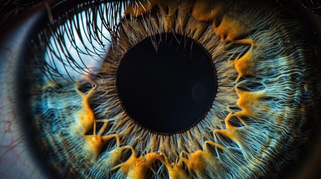 Human eye with retinal circuit
