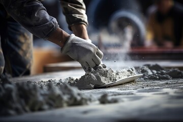 Photo of workers casting concrete