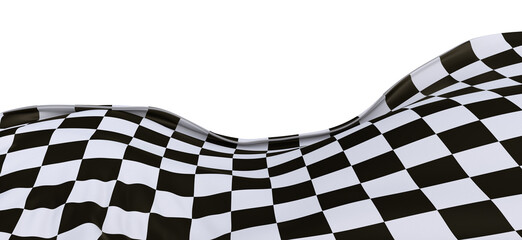 Fototapeta premium grid abstract background chess checkered flag finish line victory 3d rendering