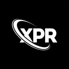 XPR logo. XPR letter. XPR letter logo design. Initials XPR logo linked with circle and uppercase monogram logo. XPR typography for technology, business and real estate brand.