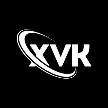 XVK logo. XVK letter. XVK letter logo design. Initials XVK logo linked with circle and uppercase monogram logo. XVK typography for technology, business and real estate brand.