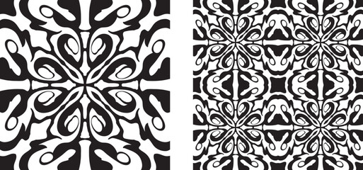 Vector illustration.Seamless abstract tile pattern.