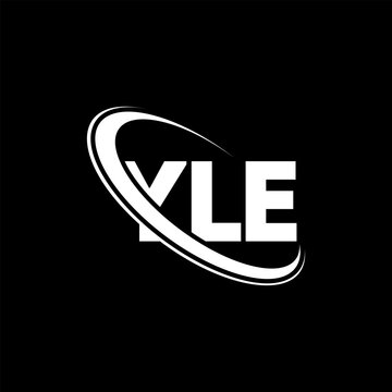 YLE logo. YLE letter. YLE letter logo design. Initials YLE logo linked with circle and uppercase monogram logo. YLE typography for technology, business and real estate brand.