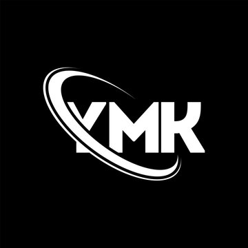 YMK logo. YMK letter. YMK letter logo design. Initials YMK logo linked with circle and uppercase monogram logo. YMK typography for technology, business and real estate brand.