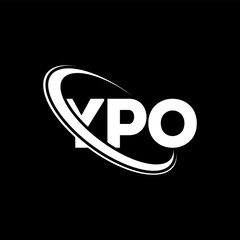 YPO logo. YPO letter. YPO letter logo design. Initials YPO logo linked with circle and uppercase monogram logo. YPO typography for technology, business and real estate brand.