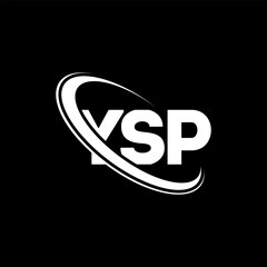 YSP logo. YSP letter. YSP letter logo design. Initials YSP logo linked with circle and uppercase monogram logo. YSP typography for technology, business and real estate brand.