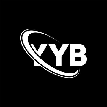 YYB logo. YYB letter. YYB letter logo design. Initials YYB logo linked with circle and uppercase monogram logo. YYB typography for technology, business and real estate brand.