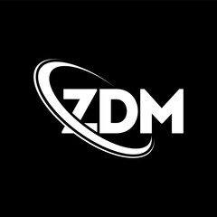 ZDM logo. ZDM letter. ZDM letter logo design. Initials ZDM logo linked with circle and uppercase monogram logo. ZDM typography for technology, business and real estate brand.