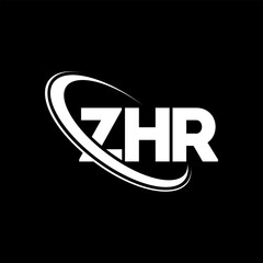 ZHR logo. ZHR letter. ZHR letter logo design. Initials ZHR logo linked with circle and uppercase monogram logo. ZHR typography for technology, business and real estate brand.