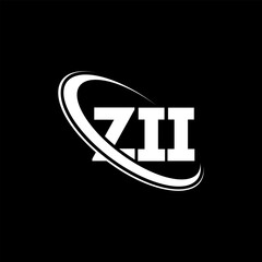ZII logo. ZII letter. ZII letter logo design. Initials ZII logo linked with circle and uppercase monogram logo. ZII typography for technology, business and real estate brand.