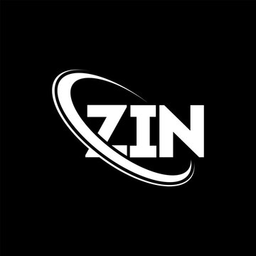 ZIN logo. ZIN letter. ZIN letter logo design. Initials ZIN logo linked with circle and uppercase monogram logo. ZIN typography for technology, business and real estate brand.