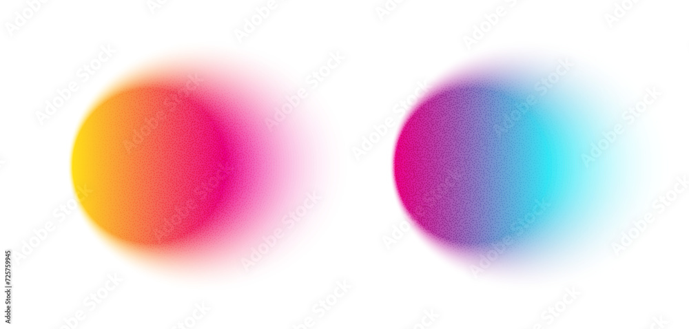 Wall mural gradient, gradation circle, grain noise texture abstract background. watercolor gradient blend mesh 