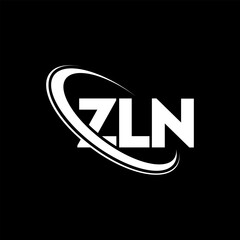 ZLN logo. ZLN letter. ZLN letter logo design. Initials ZLN logo linked with circle and uppercase monogram logo. ZLN typography for technology, business and real estate brand.