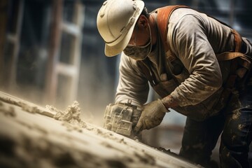 Photo of workers casting concrete