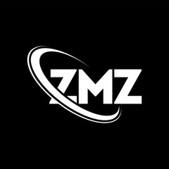 ZMZ logo. ZMZ letter. ZMZ letter logo design. Initials ZMZ logo linked with circle and uppercase monogram logo. ZMZ typography for technology, business and real estate brand.