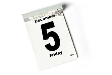 5 .  December 2025