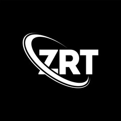 ZRT logo. ZRT letter. ZRT letter logo design. Initials ZRT logo linked with circle and uppercase monogram logo. ZRT typography for technology, business and real estate brand.