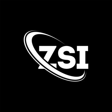 ZSI logo. ZSI letter. ZSI letter logo design. Initials ZSI logo linked with circle and uppercase monogram logo. ZSI typography for technology, business and real estate brand.