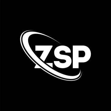 ZSP logo. ZSP letter. ZSP letter logo design. Initials ZSP logo linked with circle and uppercase monogram logo. ZSP typography for technology, business and real estate brand.