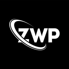 ZWP logo. ZWP letter. ZWP letter logo design. Initials ZWP logo linked with circle and uppercase monogram logo. ZWP typography for technology, business and real estate brand.