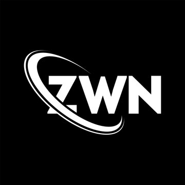 ZWN logo. ZWN letter. ZWN letter logo design. Initials ZWN logo linked with circle and uppercase monogram logo. ZWN typography for technology, business and real estate brand.