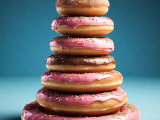 donuts isolated background