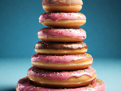 donuts isolated background