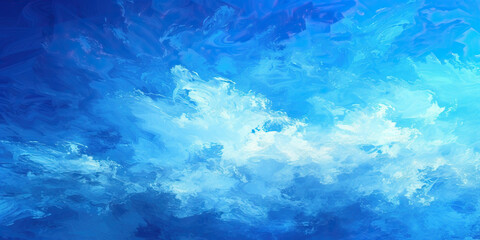 Fototapeta na wymiar Democratic Blue Sky: A Metaphorical Image of Democratic Aspirations and Hope in Blue