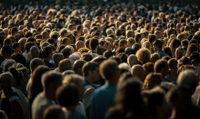 Obraz premium Huge crowd of people