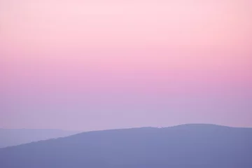 Papier Peint photo Lavable Rose clair Colorful pastel sunset in the mountains,  Colorful landscape
