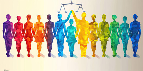Social Justice: A Symbolic Image Representing the Pursuit of Social Justice and Equality for All, Advocating for Fairness and Equity in Society