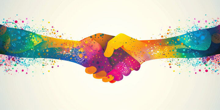 Strategic Partnerships: An Abstract Illustration of the Collaborative Relationships and Alliances that Drive Business Success and Expansion