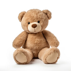 Obraz premium Stuffed teddy bear animal toy. isolated on white background
