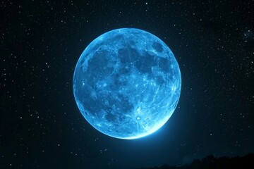 Naklejka na ściany i meble a blue moon in the sky