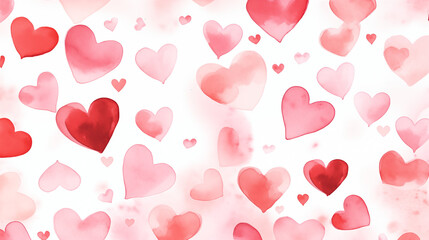 Szablon w serca. Grafika na baner o miłości dla zakochanych. Czerwone tło - kocham Cię. Wzór na walentynki - obrazy, fototapety, plakaty
