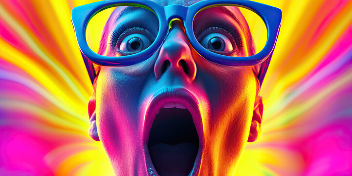 Surprise and Amazement: Wide-Eyed Expressions and Open Mouths in Reaction to Unexpected Events or Discoveries