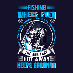 Fishing T Shirt Design, fishing logo, fishing vector, label t-shirt. Fishing t shirt design, vector fishing t shirt , graphic designs, fish man