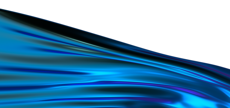 Azure Elegance: Abstract 3D Blue Wave Illustration for Elegant and Sophisticated Designs