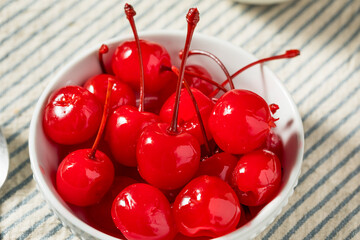Organic Raw Red Cocktail Maraschino Cherries