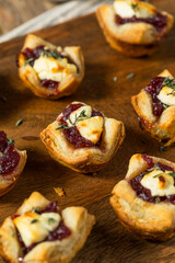 Cranberry Goat Cheese Puff Pastry Appetizer Bites