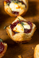 Cranberry Goat Cheese Puff Pastry Appetizer Bites