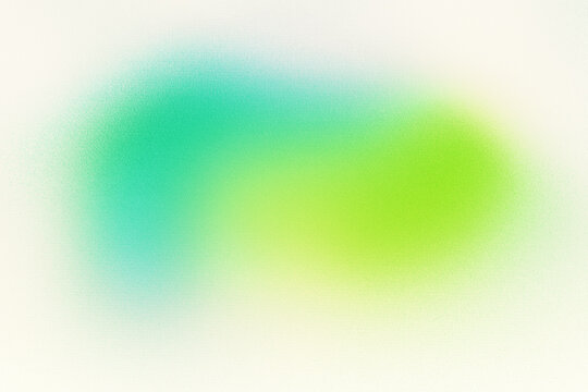 Blue turquoise teal lime green yellow white abstract background. Light bright neon electrician metal. Rough grain noise. Gradient ombre color. Spot stain oval circle. Liquid water explosion splash.