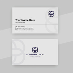 Corporate modern simple business card design vector template
