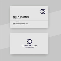 Corporate modern simple business card design vector template