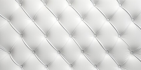 Seamless white leather upholstery pattern for sofa texture background.
